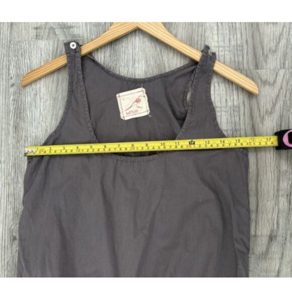 Daft Bird Romper Gray Drawstring Cotton Sleeveless Casual Summer Shorts Size S - Picture 6 of 9